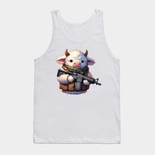 Fluffy Cow Tank Top